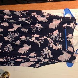 Beautiful baby blue floral long sleeve shirt !!